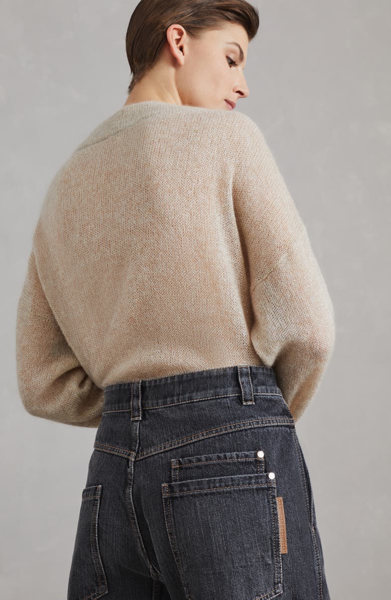 Brunello Cucinelli Soft Curved trousers, Alternate, color, 