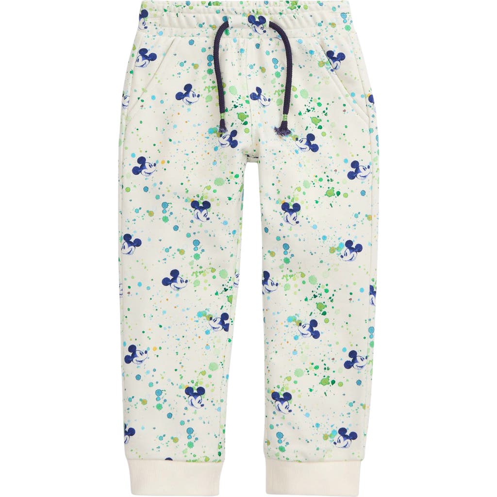 Magnetic Me X Disney Kids' Mickey Splatter Print Joggers In White Multi