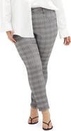 City Chic Bengaline Check Skinny Leg Pants