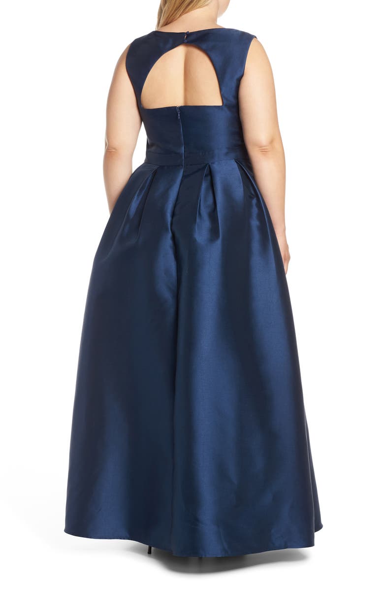 Chi Chi London Perla Back Cutout Evening Dress, Alternate, color, 