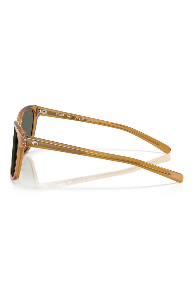 May 57mm Polarized Phantos Sunglasses, Alternate, color, SUN RAY / GRAY 580G