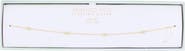 ARGENTO VIVO 18K Gold Plated Sterling Silver Station Chain Anklet
