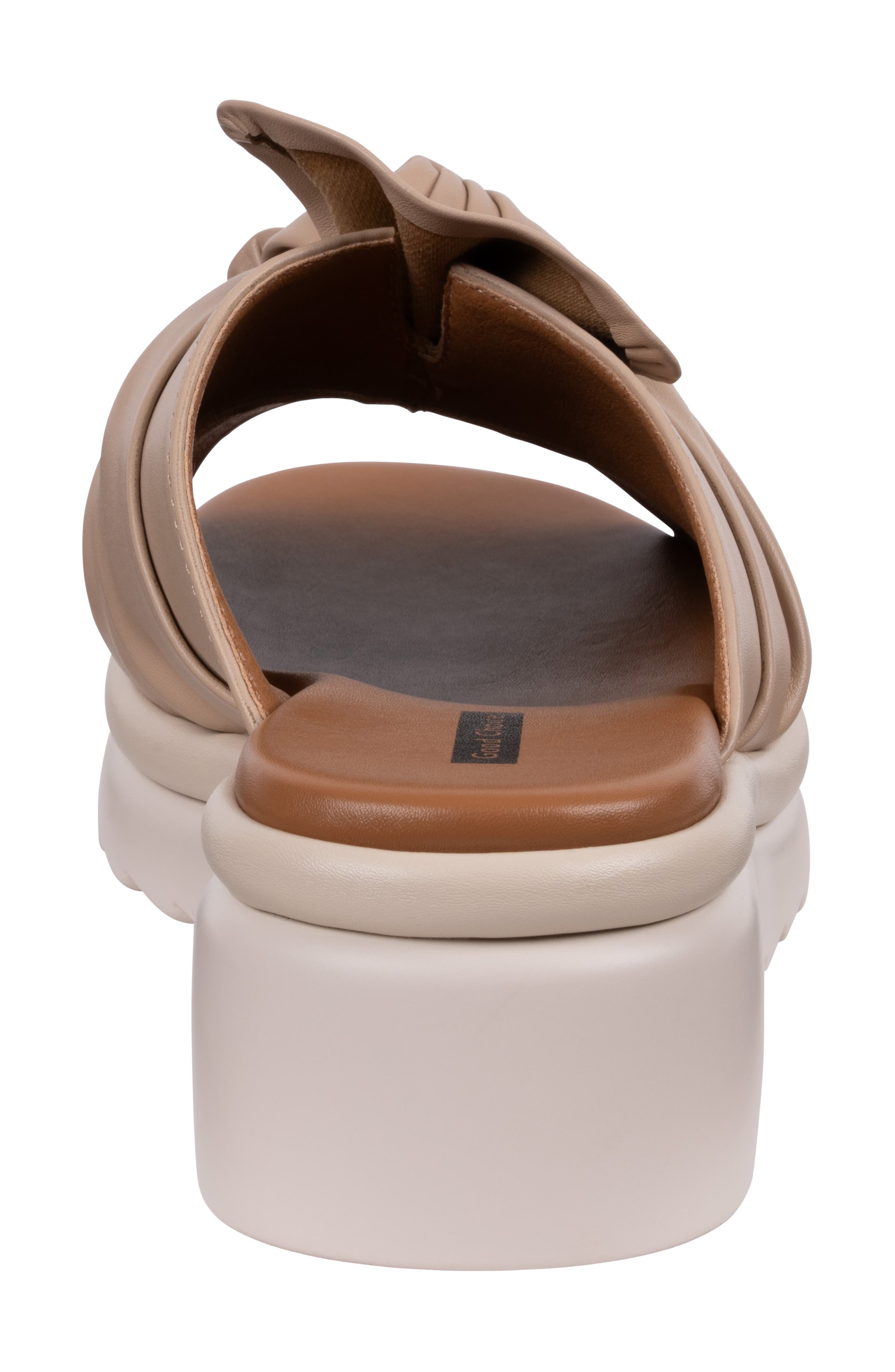 Harlow Platform Wedge Slide Sandal, Alternate, color, BEIGE