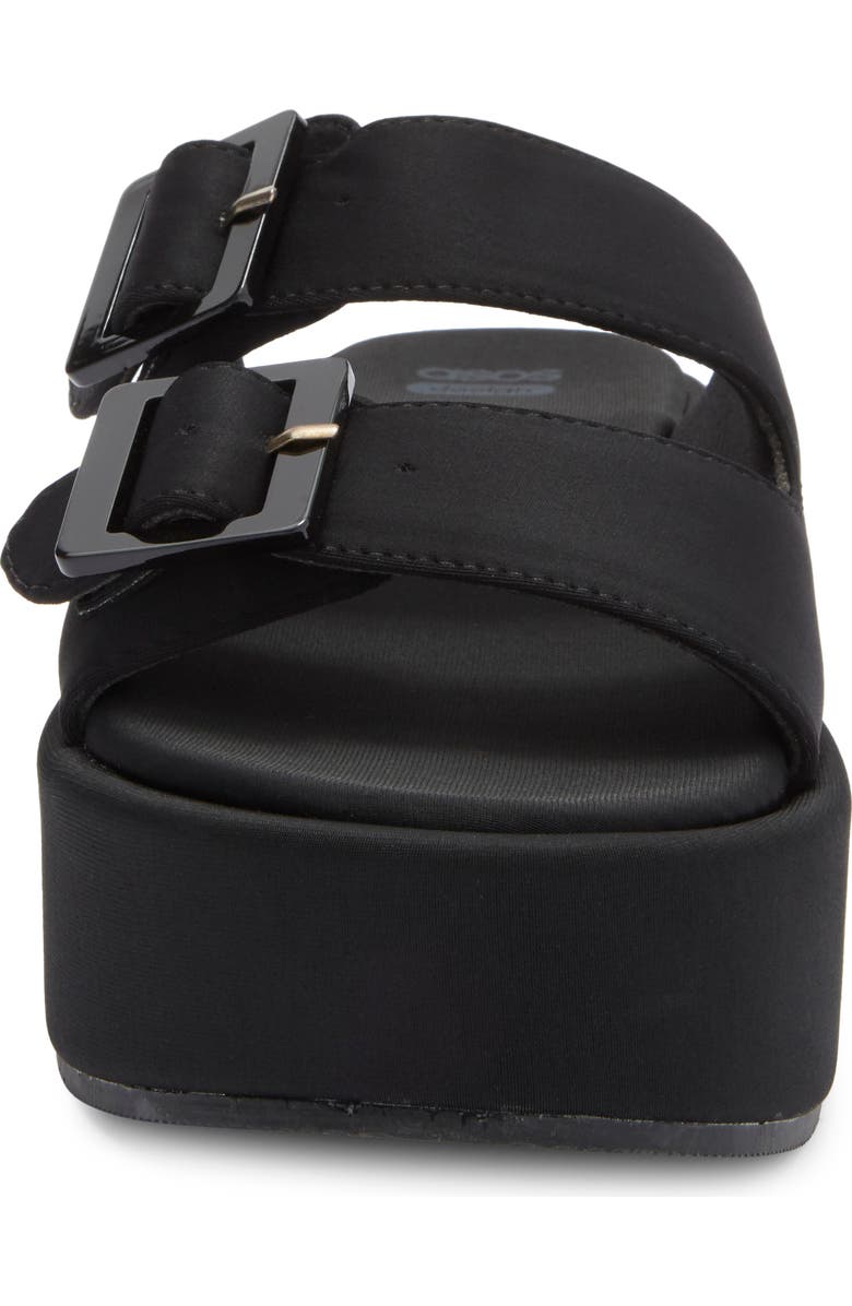 ASOS DESIGN Taxon Buckle Platform Wedge Sandal, Alternate, color,