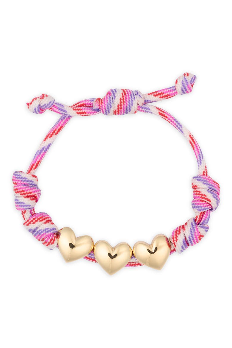 Knotty By Nature Cord Slider Bracelet, Alternate, color, GREEN