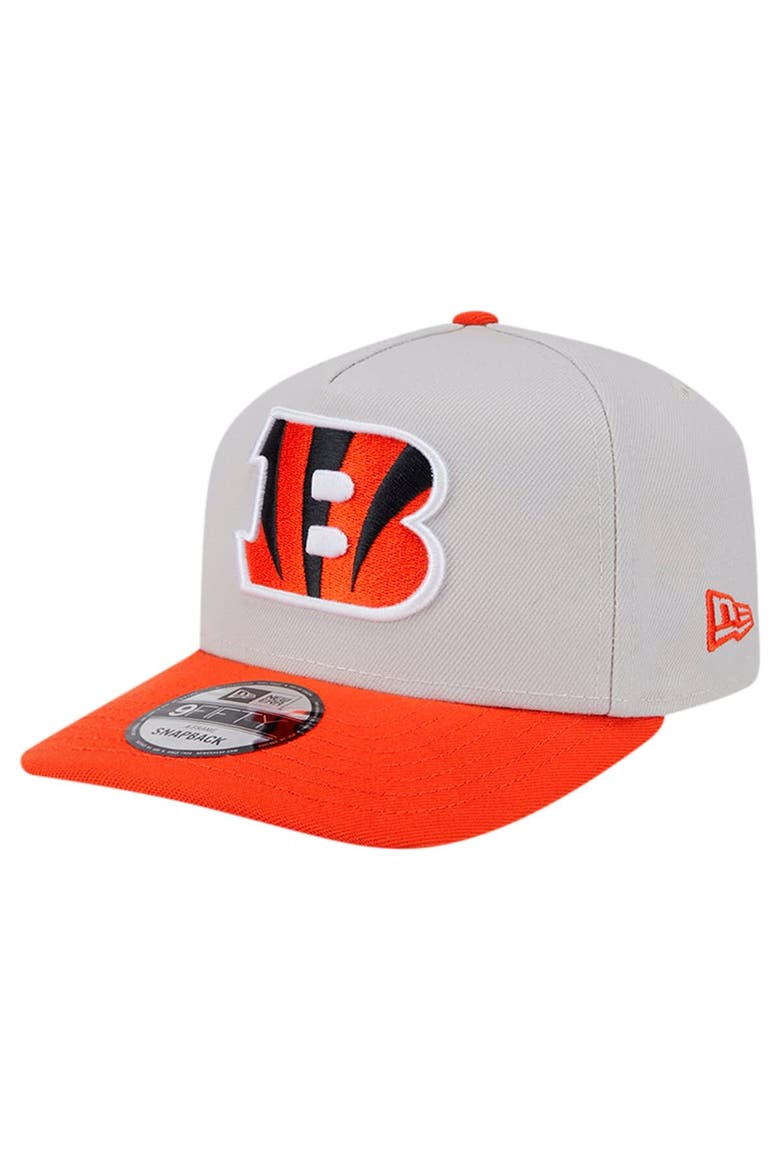 Men's New Era Stone Cincinnati Bengals Decent 9FIFTY A-Frame Snapback Hat, Main, color, Stone