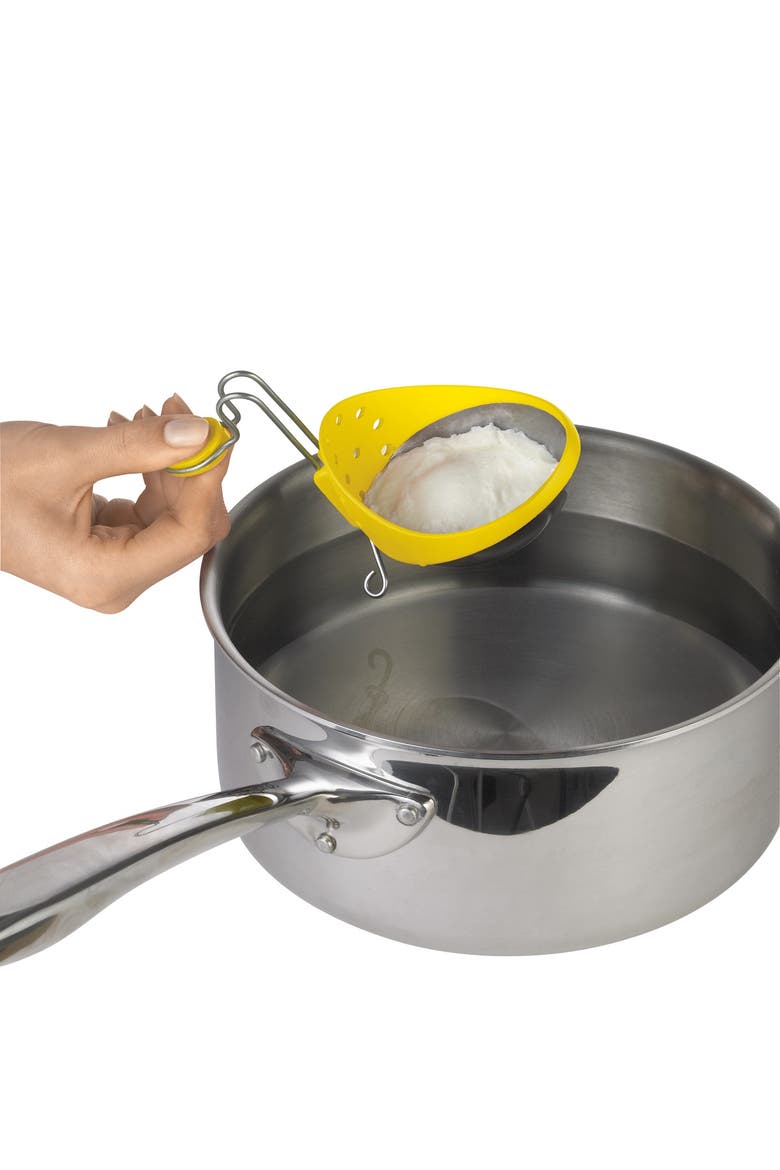Stainless Steel Egg Poacher Set Of 2 Poachers, Alternate, color, Yellow