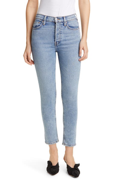 Originals High Waist Crop Jeans (Worn Blue Destroy)
