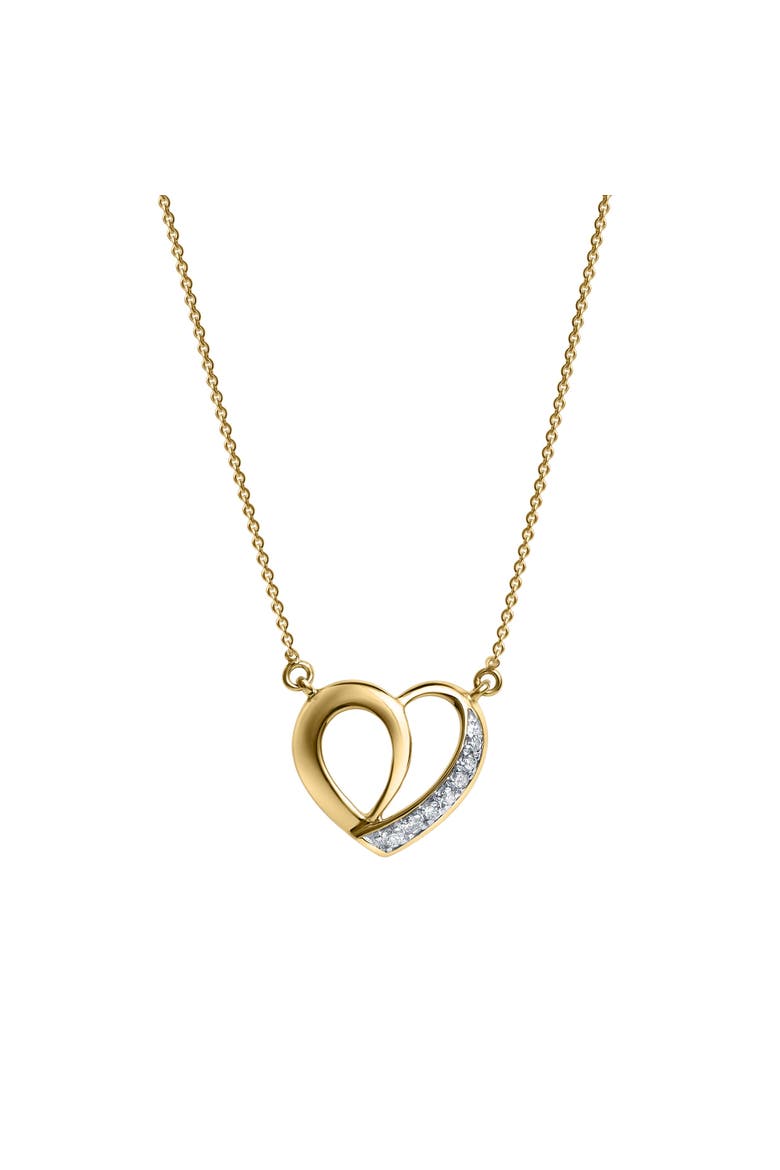 Mirella Love Diamond Necklace in 14K Gold, Main, color, 14K Yellow Gold