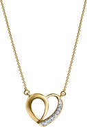 LuvMyJewelry Mirella Love Diamond Necklace in 14K Gold