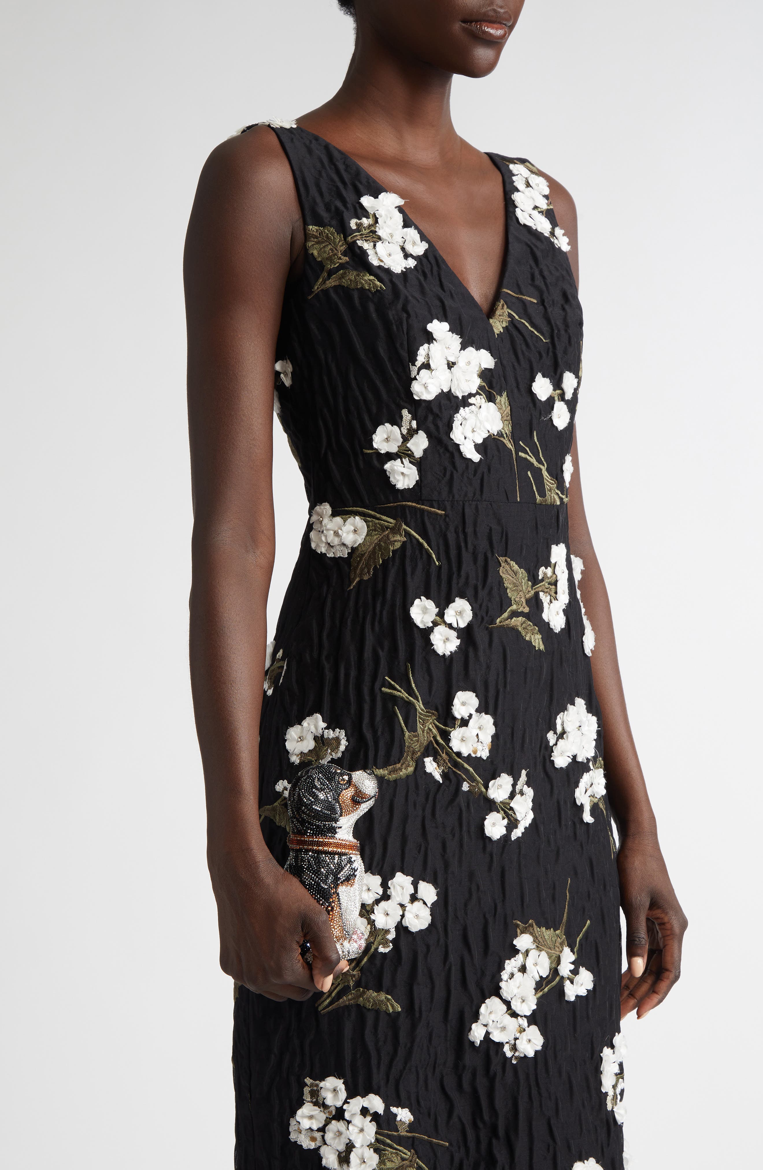 Judith Leiber Juno Puppy Crystal Clutch, Alternate, color, 