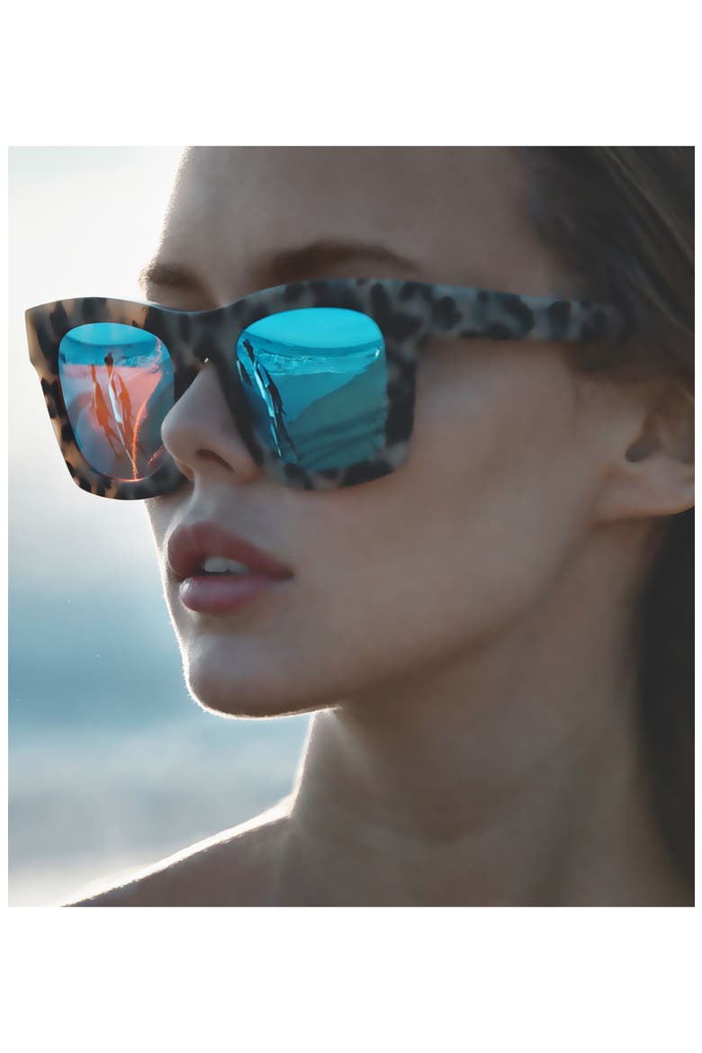 'Crasher' 53mm Retro Sunglasses, Alternate, color, GLOSS BLACK/ BLACK GRADIENT