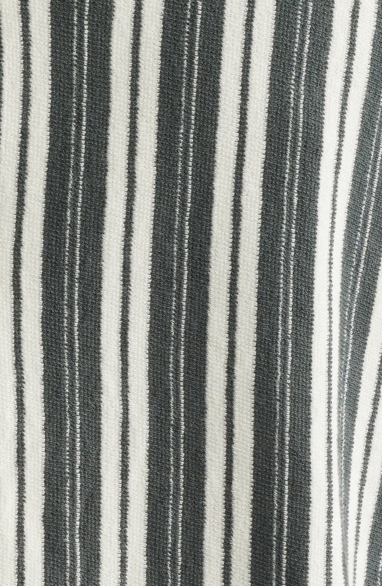 Madewell Seaport Terry Camp Shirt, Alternate, color, Stripe Stormy Spruce