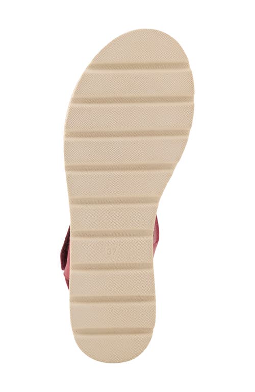 Spring Step Hileman Platform Sandal In Dark Red