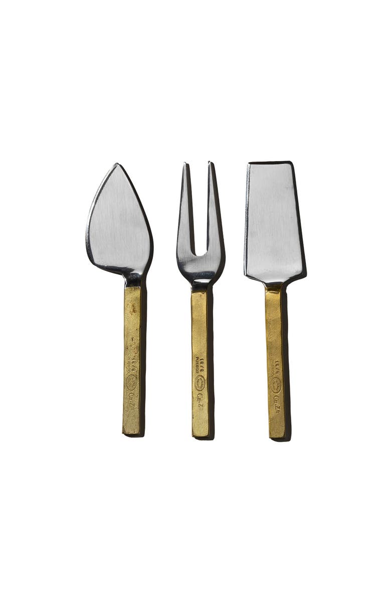PUEBCO Stainless Cheese Knife Set Of 3, Main, color, 