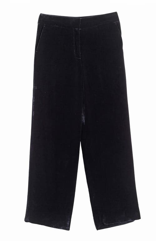 Chinti & Parker Laura Whitmore Velvet Trousers In Black