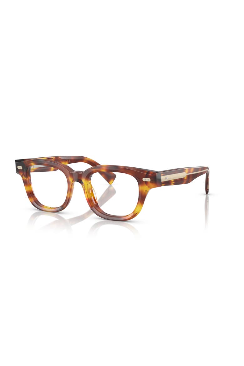48mm Rectangle optical glasses, Main, color, Tortoise