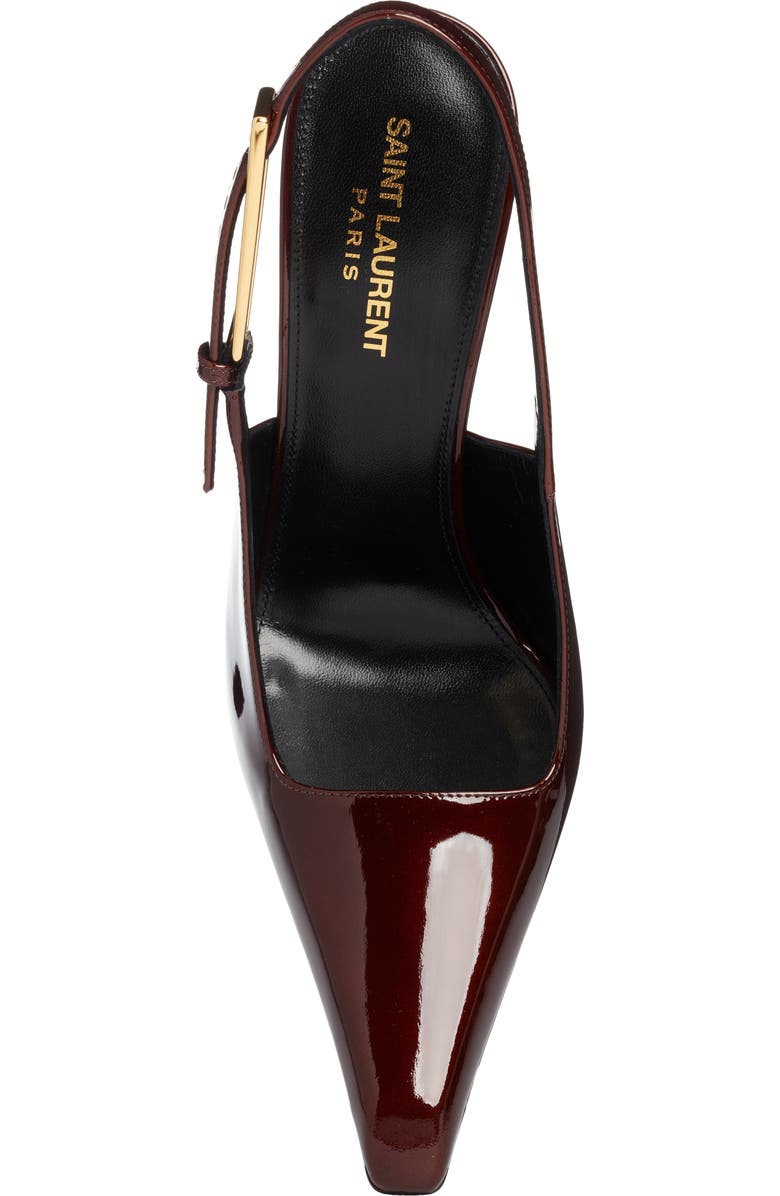 Saint Laurent Lee Pointed Toe Slingback Pump, Alternate, color,