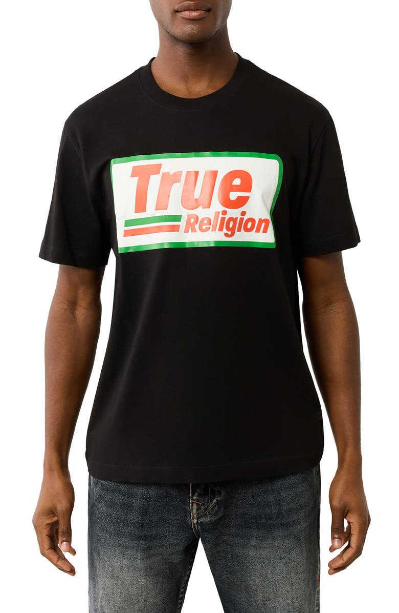True Religion Gas Logo Graphic T-Shirt, Main, color, 