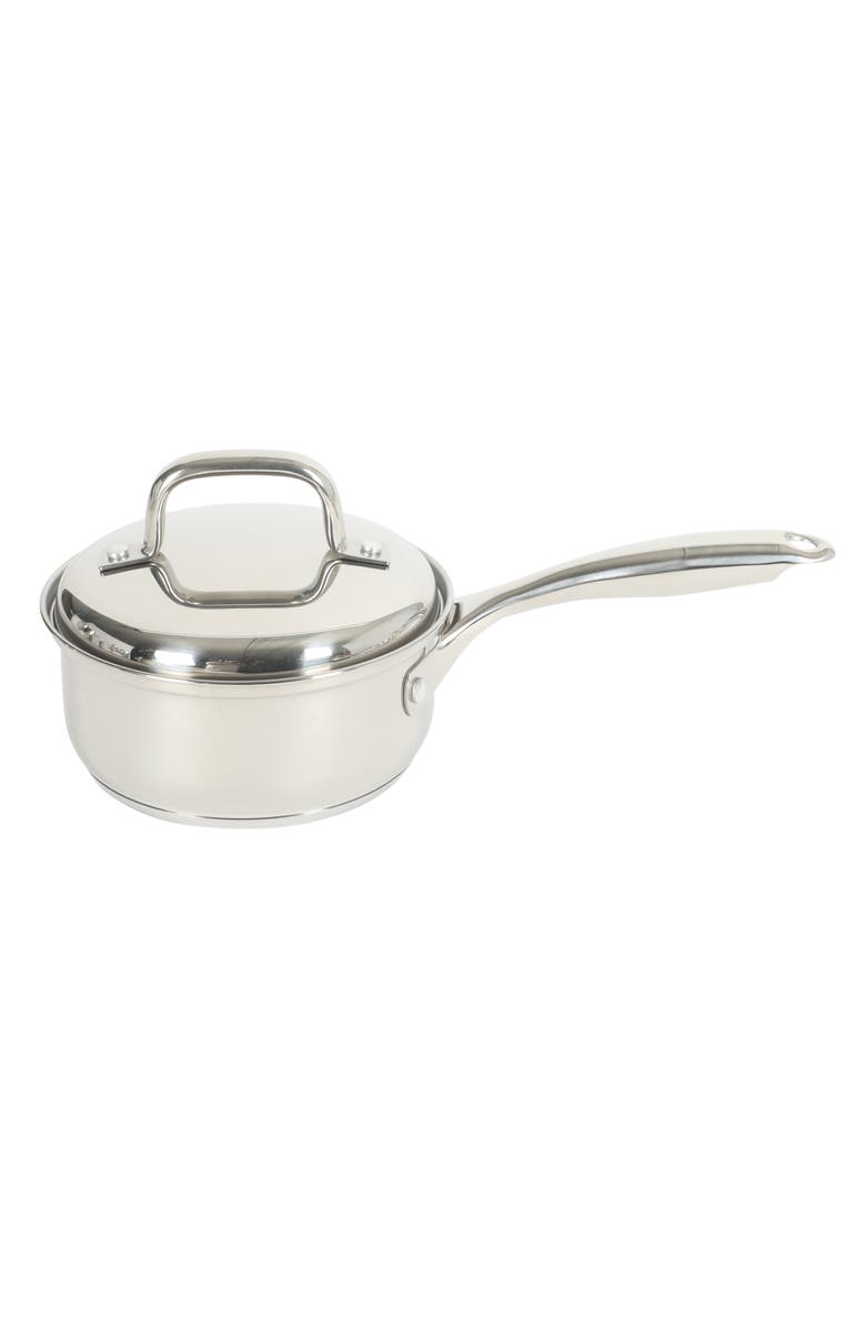 OSTER Platinum Sedwick Stackable Stainless Steel Pots and Pans Cookware Set, Alternate, color, Silver