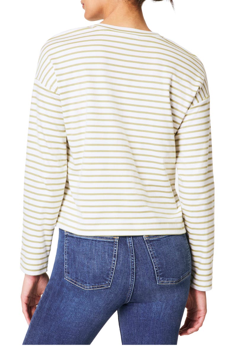 Stripe Boxy Top, Alternate, color, CYPRESS MARINER