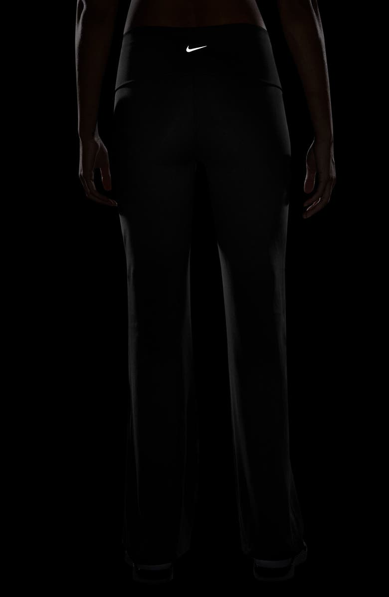 Nike One Dri-FIT High Waist Foldover Leggings, Alternate, color, 010 Black/Black