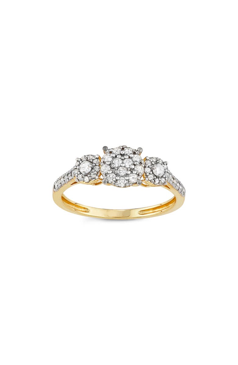 FUZION CREATIONS Two-Tone Diamond Ring, Main, color, Yellow