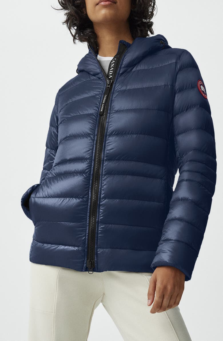 Canada Goose Cypress Packable Hooded 750-Fill-Power Down Puffer Jacket, Main, color, Atlantic Nvy-Bleu Mar Atlan