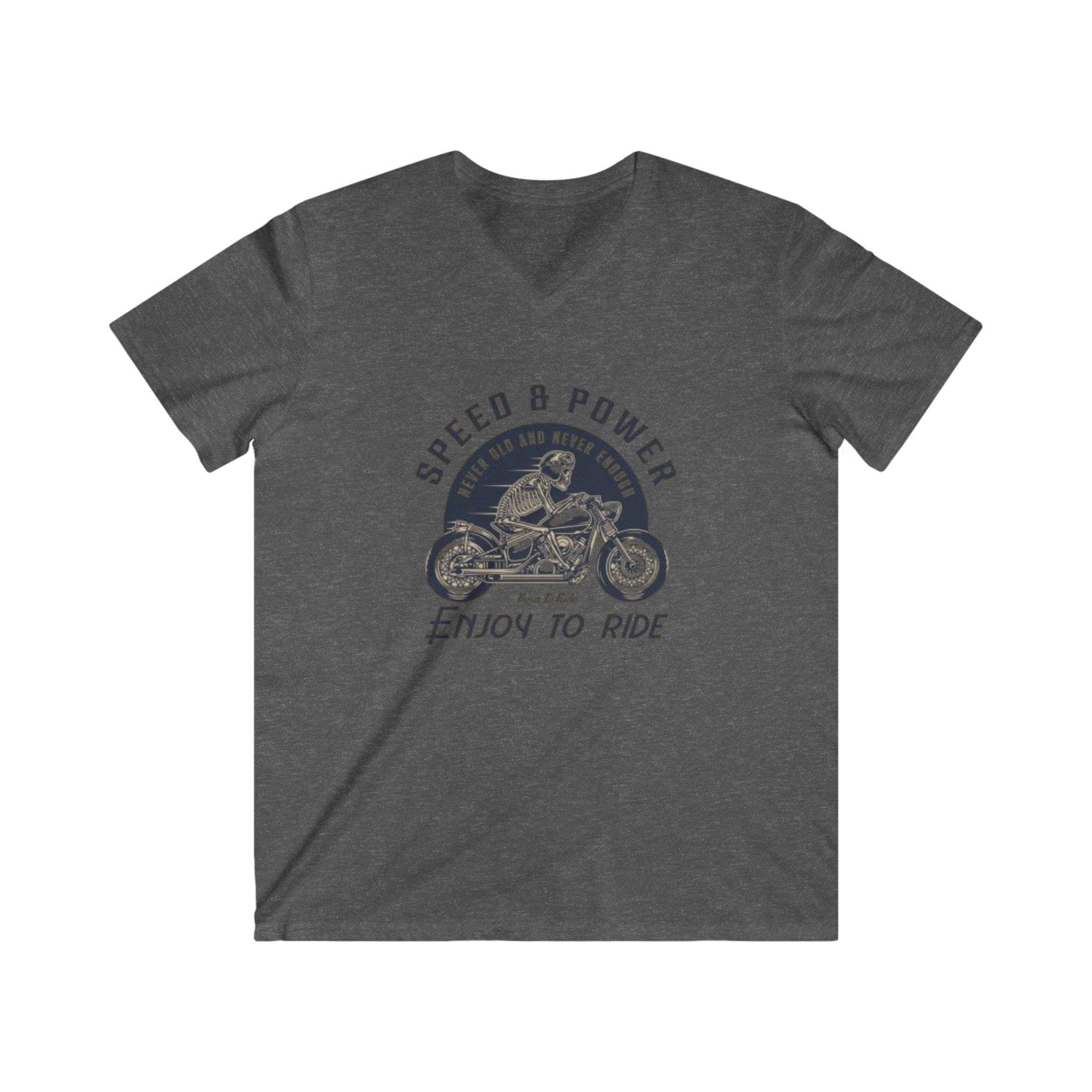 Ledger & Ford L&F Fitted V-Neck Speed & Power Tee in Charcoal 