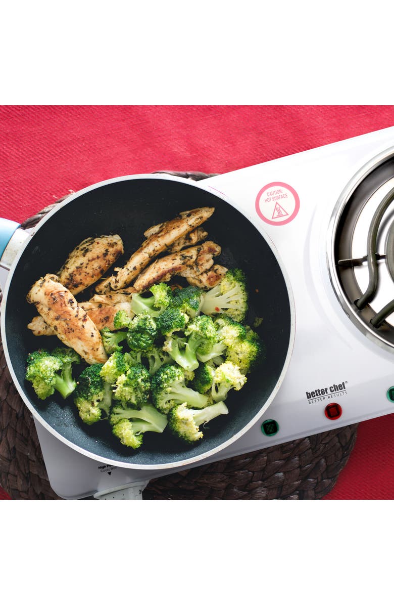Better Chef Dual Element Electric Countertop Range, Alternate, color, White