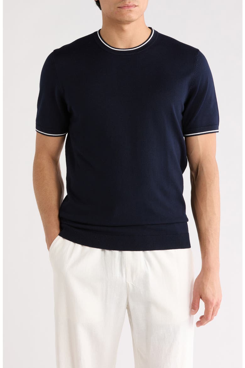 Sweater T-Shirt, Main, color, NAVY
