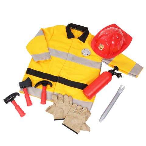 Firefighter Roleplay Set, 10 Piece Costume