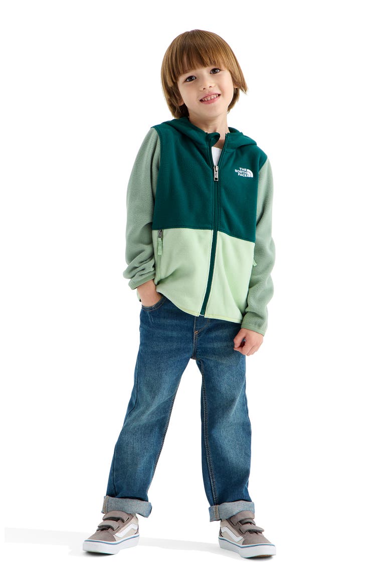 Kids' Glacier Polar Fleece Zip-Up Hoodie, Main, color, PACIFIC TEAL CALCIFI