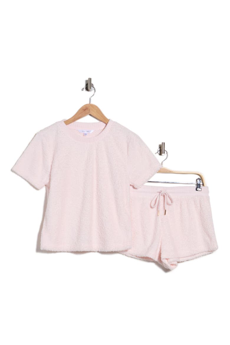 Lounge Day Tee & Shorts Pajama Set, Alternate, color, BALLET PINK