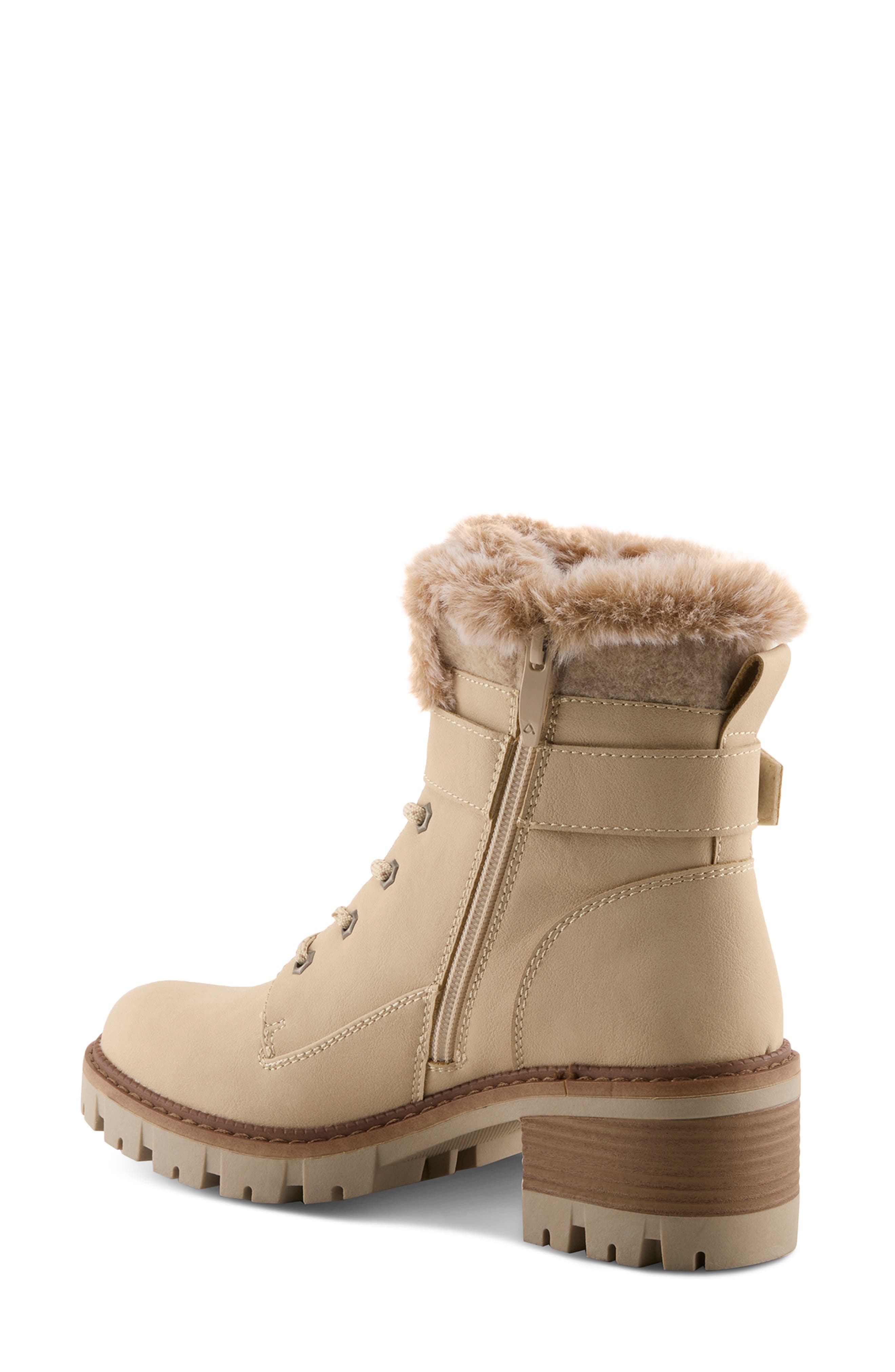 Canyonoak Faux Leather Bootie, Alternate, color, BONE