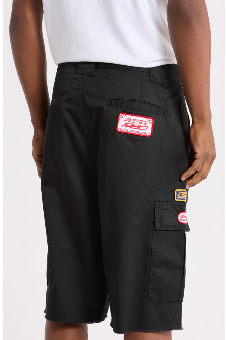 Baggy Cargo Work Shorts, Alternate, color, BLACK