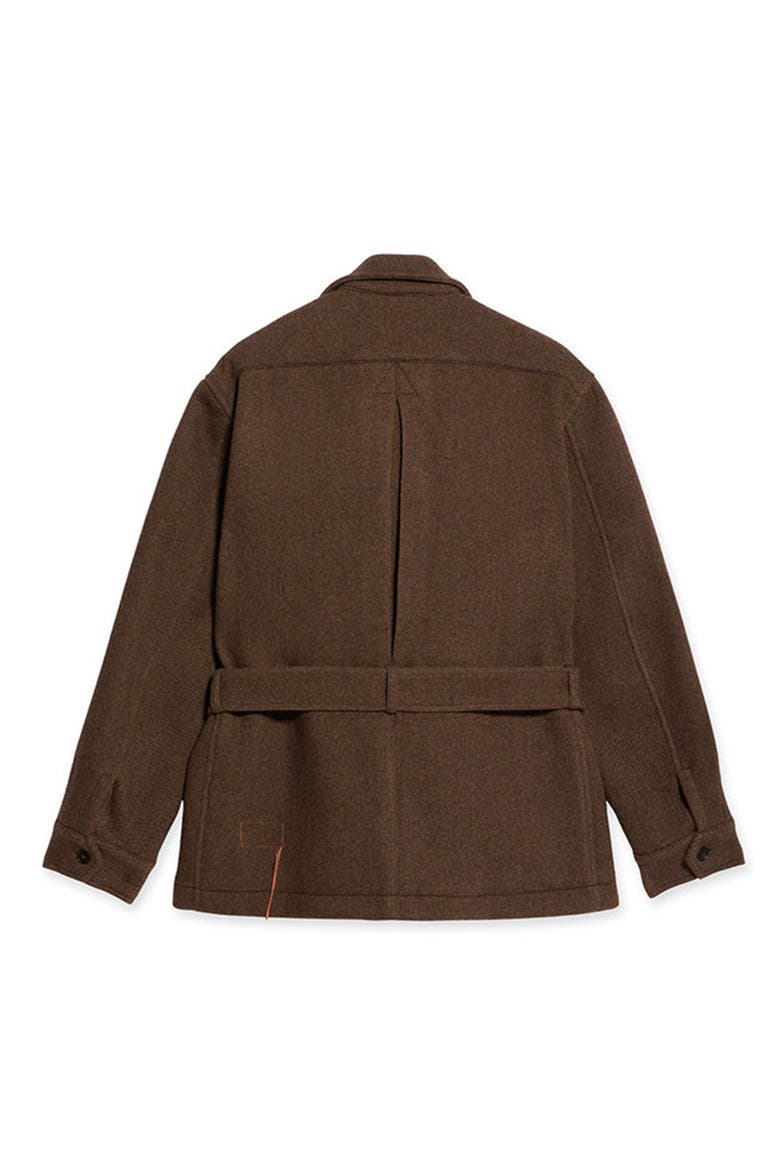 Carlo Sahariana Wool Jacket, Alternate, color, BROWN