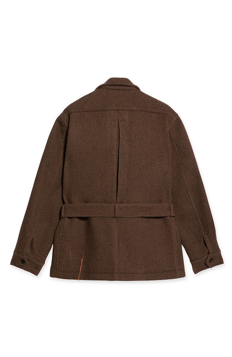 Fortela Carlo Sahariana Wool Jacket, Alternate, color, Brown