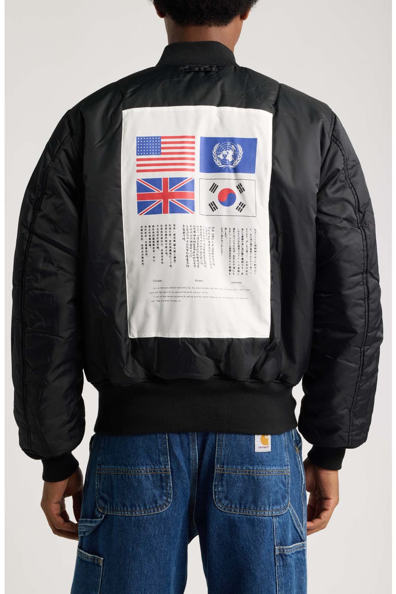 MA-1 Heritage Flight Bomber Jacket, Alternate, color, BLACK
