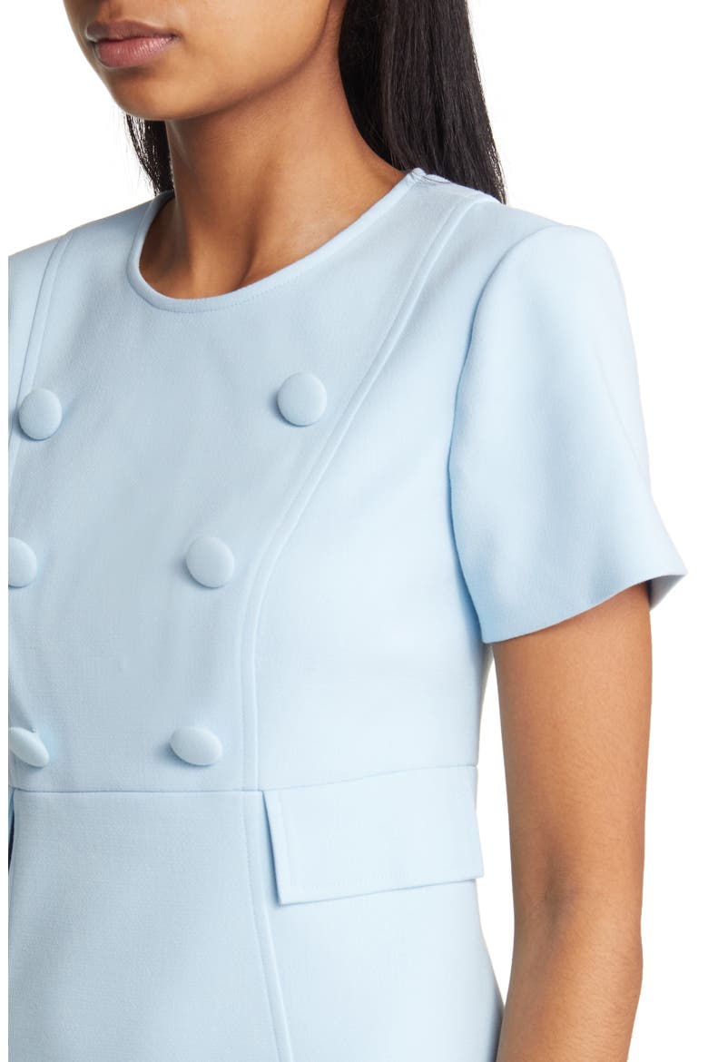 Short Sleeve A-Line Dress, Alternate, color, SKY