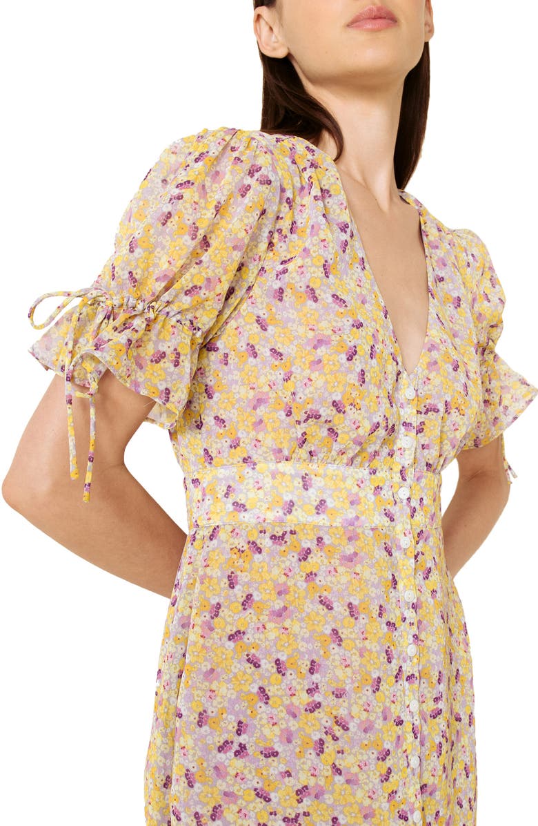 The East Order Arlo Floral Print Midi Dress, Alternate, color, 