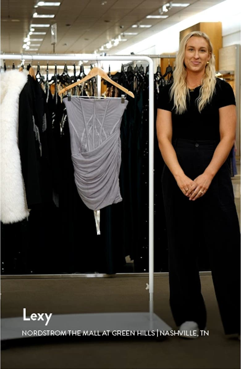 Ruched Strapless Minidress, sales video thumbnail