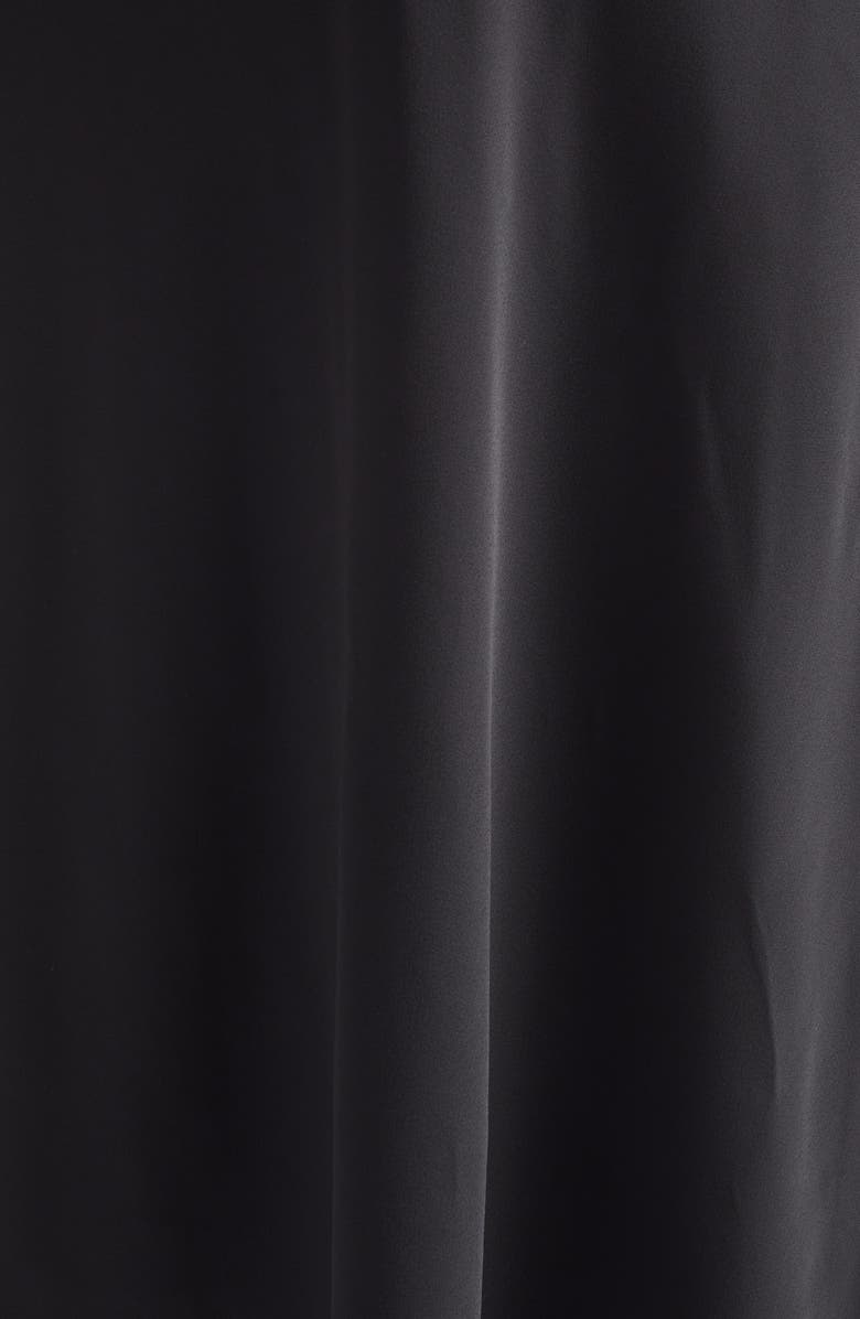 Valentino Embellished Satin Cocktail Dress, Alternate, color, Black/ Silver