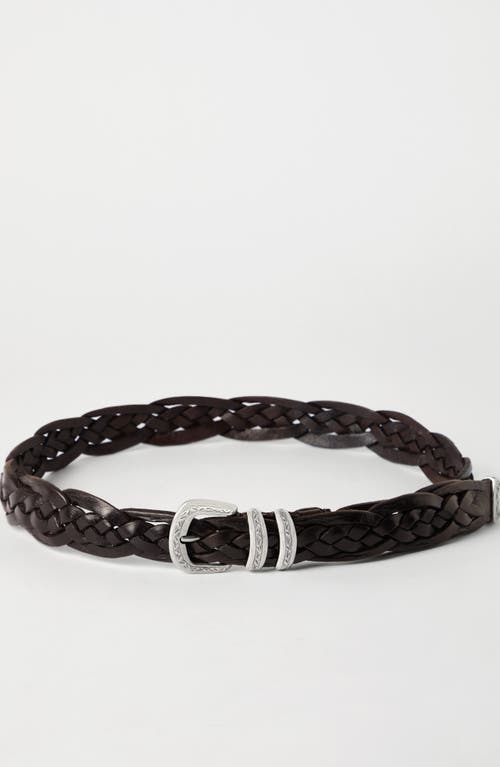 Brunello Cucinelli Belt With Detailed Buckle In Brown