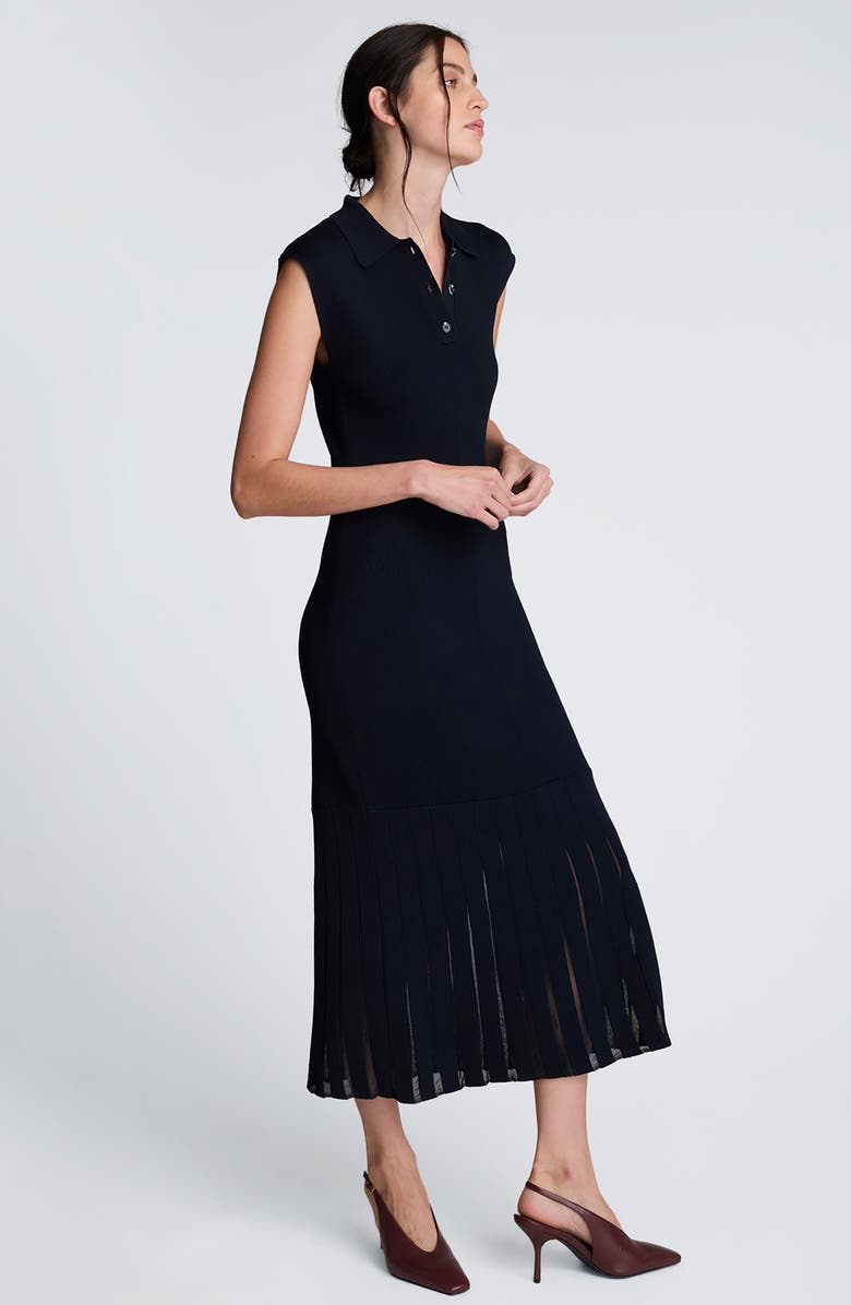 Kenneth Cole Collared Polo Sweater Dress, Alternate, color,