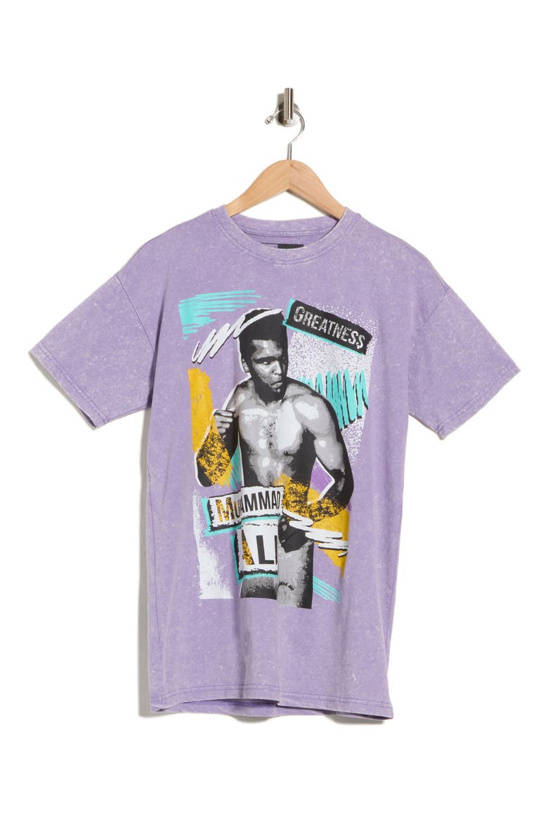Retro Ali Cotton T-Shirt, Alternate, color, PURPLE MINERAL