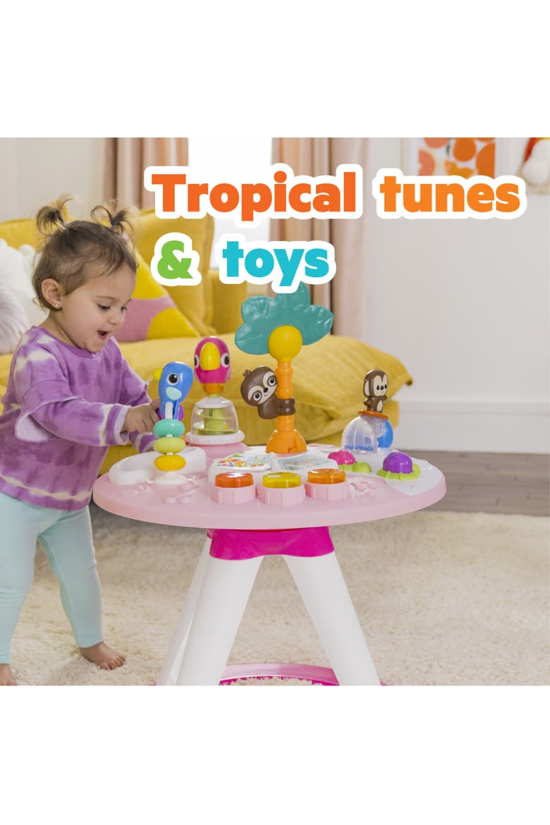 Around We Go 2-in-1 Walk-Around Activity Center & Table, Alternate, color, Pink