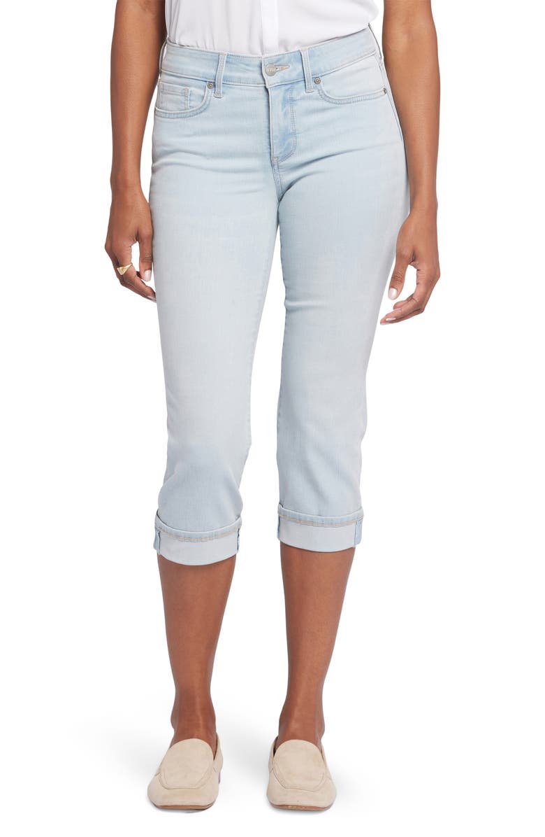 NYDJ Marilyn Cool Embrace Straight Crop Jeans, Main, color, Oceanfront