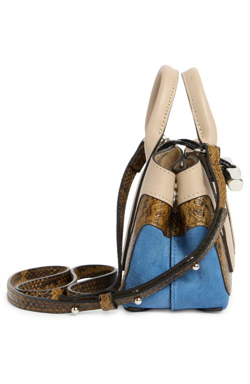 Longchamp Roseau Extra Small Satchel In Blue