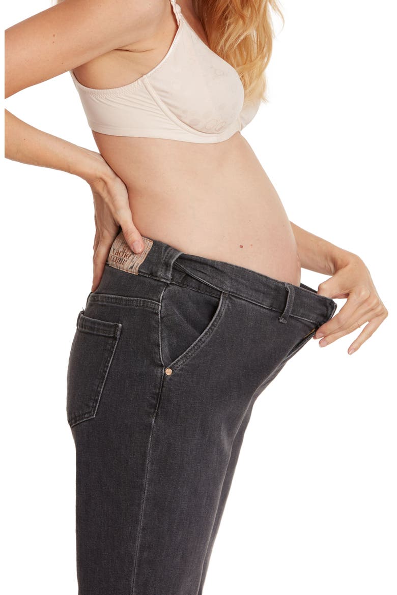 Carrie Mom fit maternity and post partum jeans, Alternate, color, GREY USED